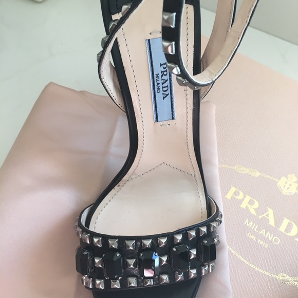 NEW:  Prada Stud Sandal - Picture 3 of 8
